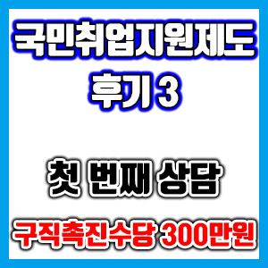 [국민취업지원제도 후기 3] 첫 번째 상담 후기(구직촉진수당 50만원, 청년내일채움공제 1200만원, 취업성공수당 150만원) – 국취제 구촉수당