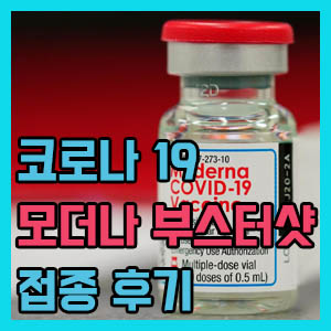 [코로나 백신] 얀센 1차 접종 후 모더나 추가 부스터샷 후기